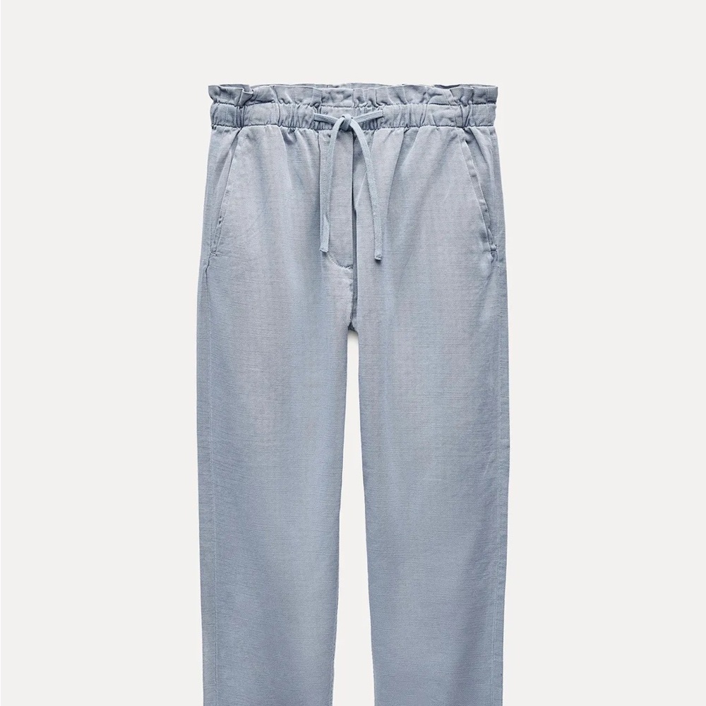 Zara Women's Light Blue Straight Leg Pants